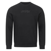 Das Premium-Sweatshirt "LIFESTYLE" von MarketPrint ist ein nachhaltiges schwarzes Unisex-Sweatshirt aus Bio-Baumwolle mit langen Ärmeln und einem dezenten Aufdruck "LIFESTYLE" in Großbuchstaben auf der Brust.